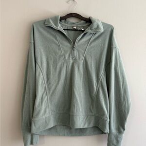 Quarter-Zip Sweater in Sage Green